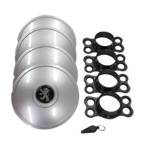 Calotas miollo peugeot 207 aro 14 2008/13 tradicional prata