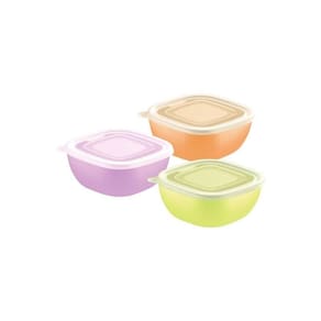 Pote tramontina mixcolor em polipropileno tampa transparente