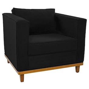 Poltrona Decorativa Europa Corano Preto