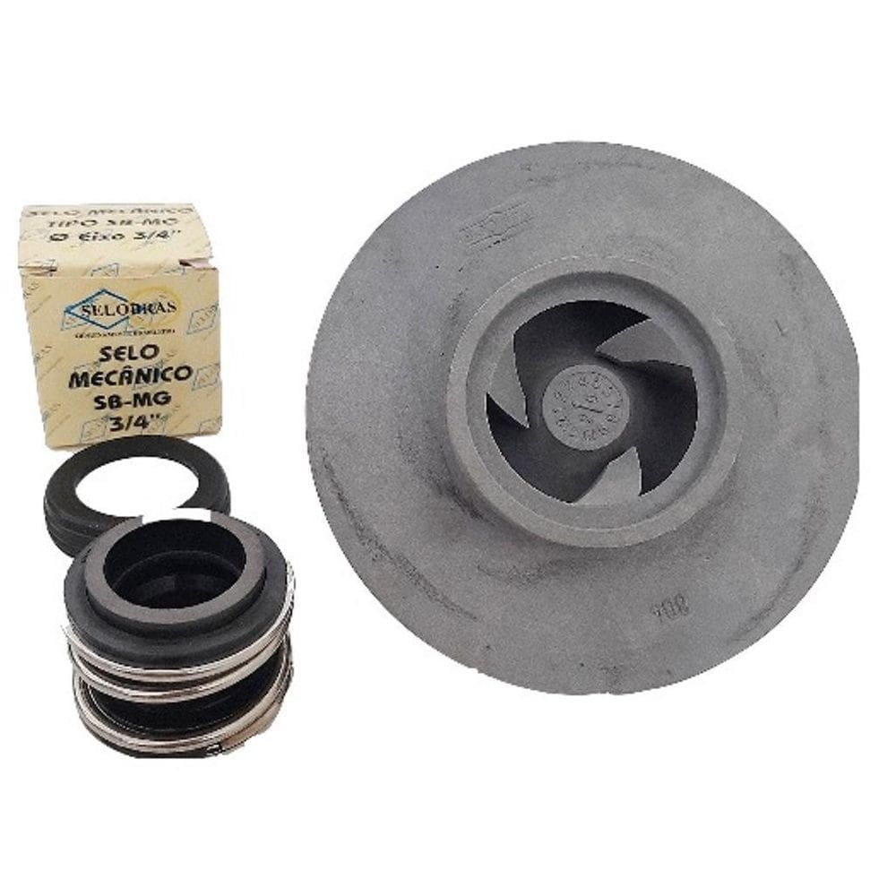 Rotor para bomba de piscina dancor 807 3/4cv + selo mecânico