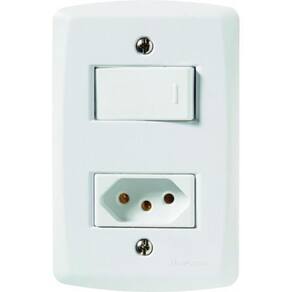 Interruptor + tomada 20a 4x2 - tramontina lux2