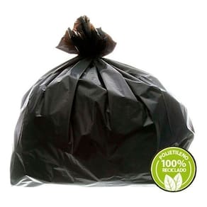 Saco De Lixo 240 Litros Preto Reforçado 100Un Preto
