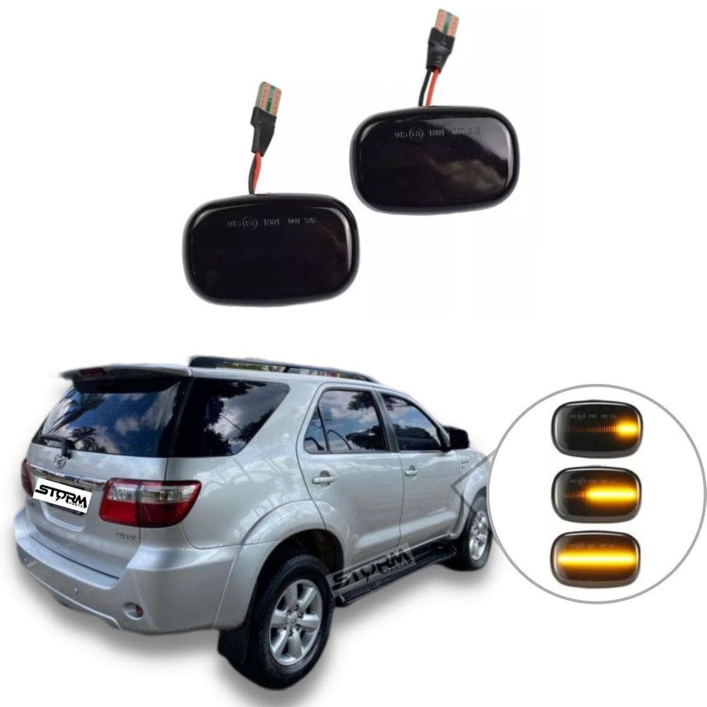Par de pisca seta dinâmico toyota hilux sw4 sequencial led