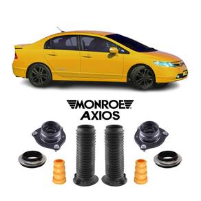2 kit suporte batente dianteiro honda civic 10 11