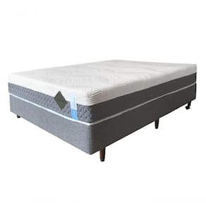Colchão De Látex Articulado Cinza Box King 193x203cm