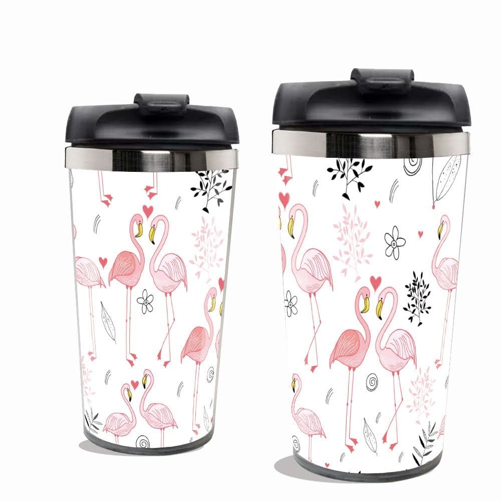 Copo térmico flamingos