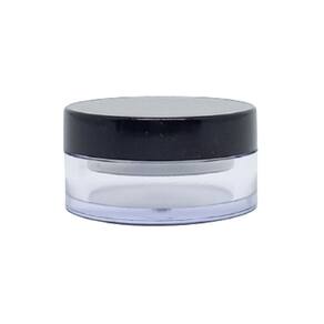 Kit potes maquiagem pó solto creme facial 10g + peneira 10u