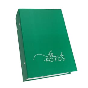 Álbum de fotos 10x15/512 fotos verde fosco material premium