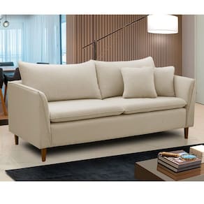Sofá Living Kassia 2 lugares 1,44m Bege LansofBR