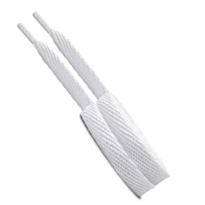 2 pares cadarço atracador 120 cm achatado algodão premium
