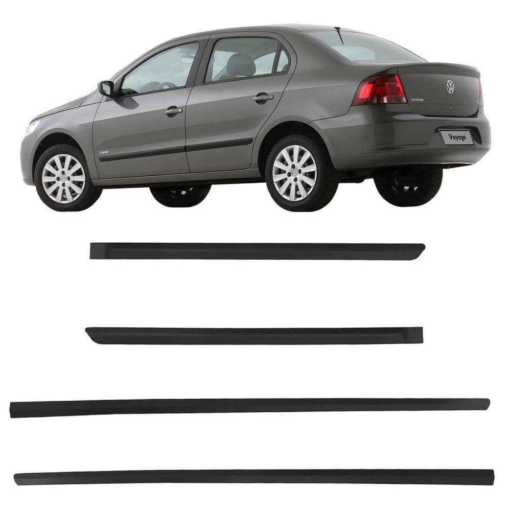 Friso lateral vw voyage g5 preto