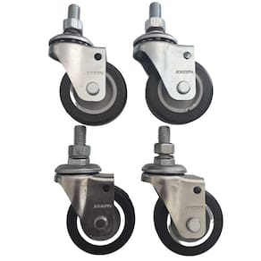 Rodizio para carrinhos e móveis roda pvc kit glae 210 bp