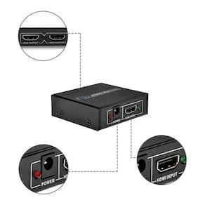 Splitter 1x2 distribuidor de sinal hdmi 3d duplicado tv