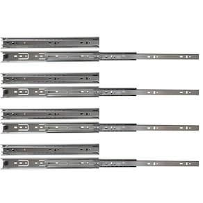 Kit 8 corrediças telescópicas 30cm 25kg para gaveta 4 pares