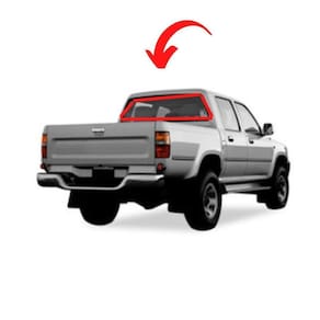 Borracha vidro traseiro vigia hilux sem friso 1997 a 2002