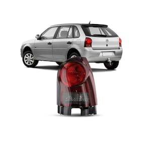 Lanterna traseira gol power g4 06 08 a 14 fumê aba preta