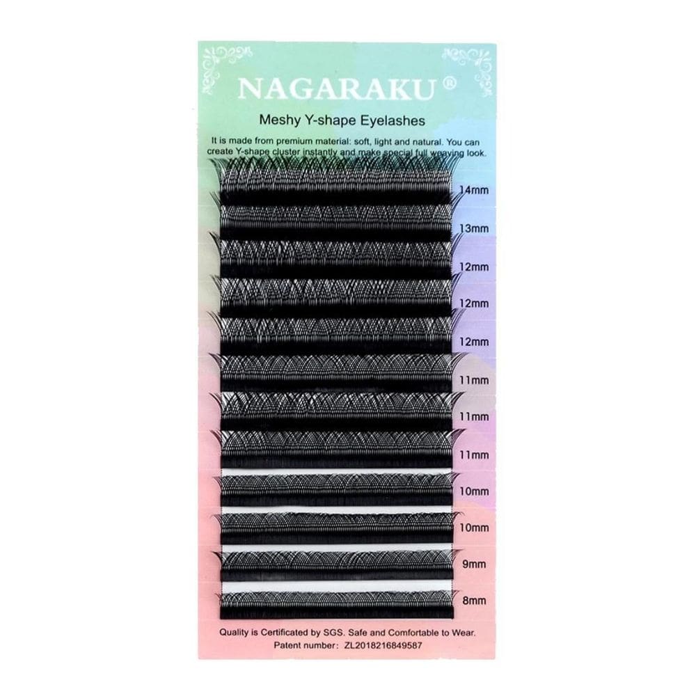 Cílios nagaraku yy mix volume brasileiro 0.07 c 8 a 12mm