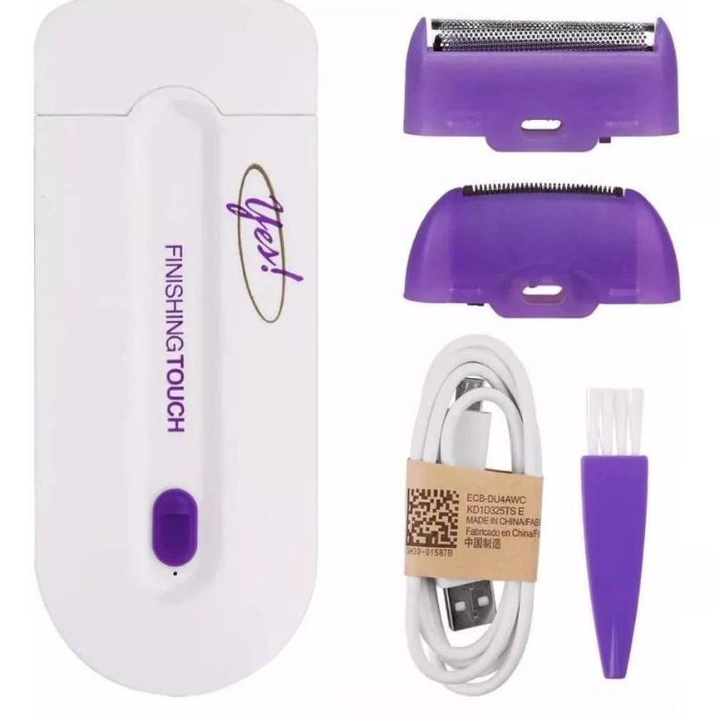 Depilador removedor pelos facial e corporal sem fio 2 em1