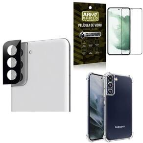 Capinha samsung s22 + película de câmera + película 3d