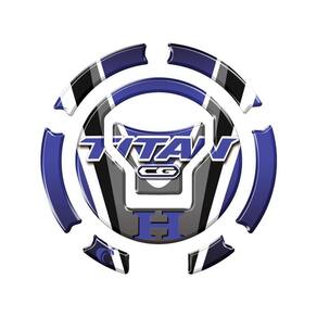Adesivo Resinado Protetor Bocal Cg Titan Ano Acima 2018 Azul Cor Azul
