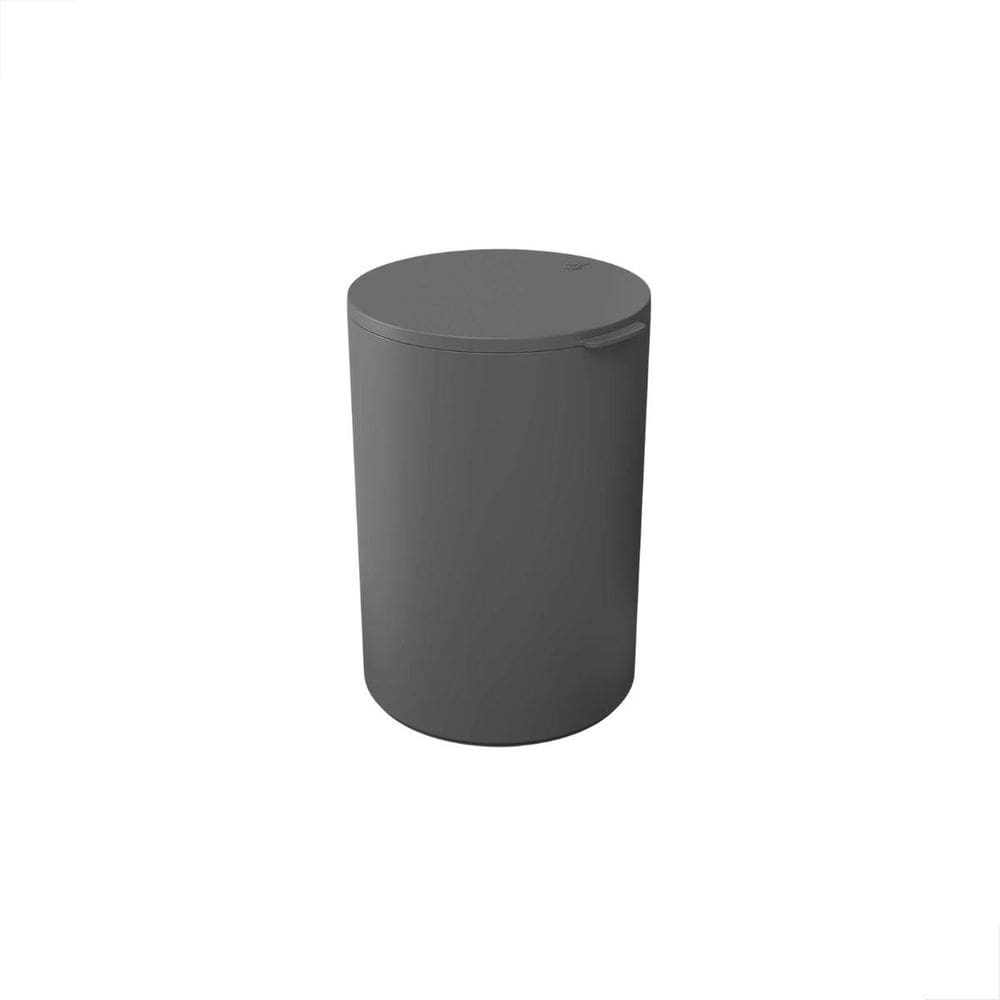 Lixeira para banheiro com tampa 5 litros coza serene cinza