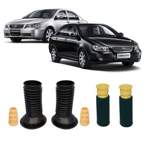 Kit batente coifa dianteiro + traseiro lifan 620 2010 a 2012