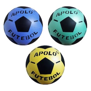 100 bolas de futebol de vinil dente de leite brindes