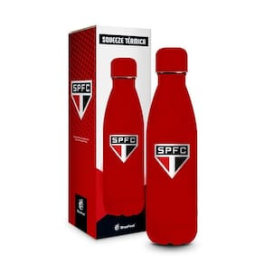 Garrafa termica metal neo so paulo emborrachado 500ml