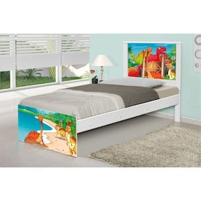 Cama Solteiro Terra Dos Dinossauros Com Colchão