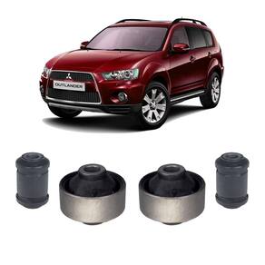 Kit 4 buchas da bandeja dianteira outlander 2007-2010