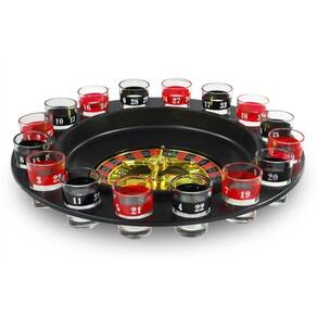 Jogo de cassino roleta shot drink com 16 copos para drink