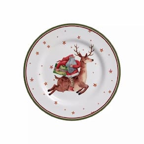 Jogo de sobremesa father christmas alleanza c/6 pratos 1ºlin