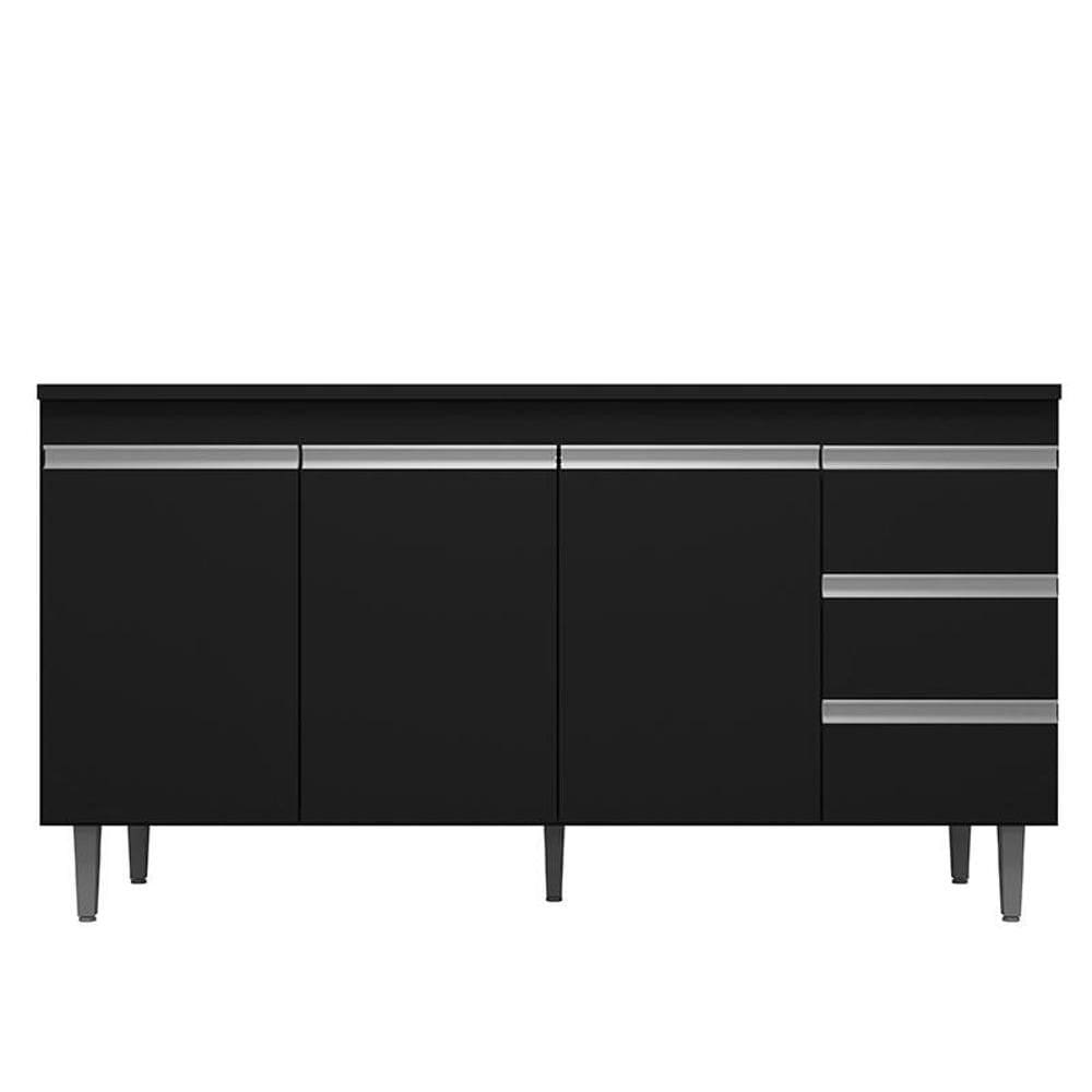 Balcão de Pia Andréia 150 cm Preto – AJL