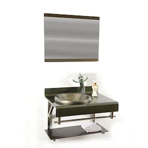 Gabinete De Vidro 70cm Full Duplo Inox Ouro Envelhecido