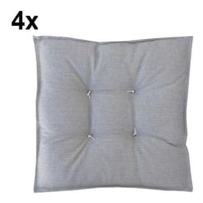 Kit almofada futon cinza 45x45cm 4 unidades - cinza