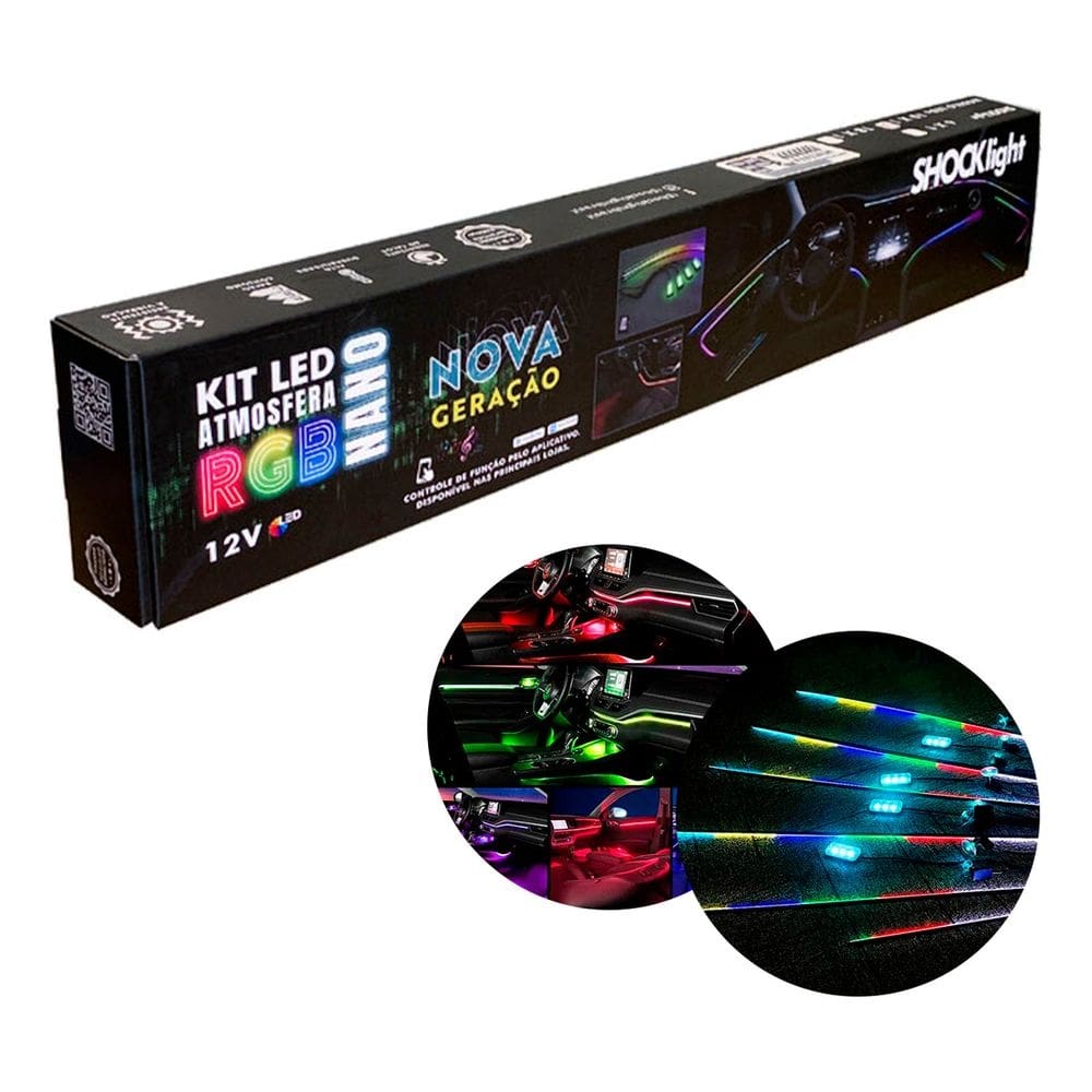Kit Led RGB Nano 10x1 Shocklight 12v - SL-FTRGB10