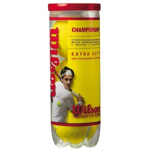 Bola tennis wilson championship com 03 unidades amarelo