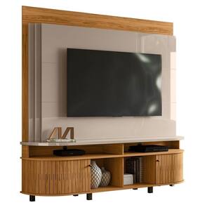 Estante Painel De Tv 65 Pol 183cm Ramona M01 Fendi-naturale - Mpozenato