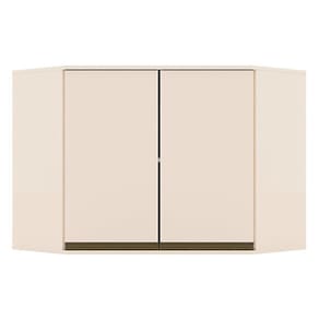 Armário Aéreo Canto Oblíquo 2 Portas Connect Off White – Henn