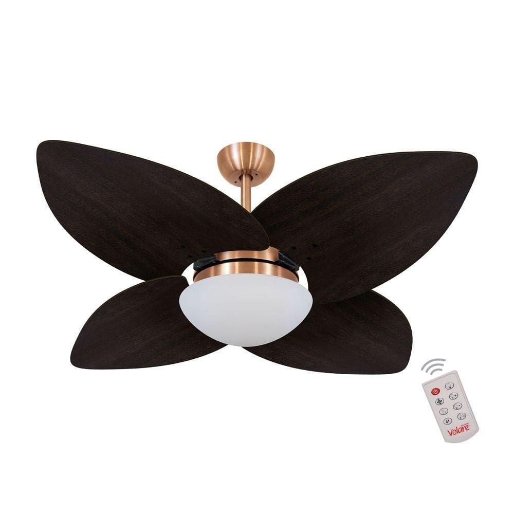 Ventilador De Teto 4 Pás Tabaco 127v C/ Controle