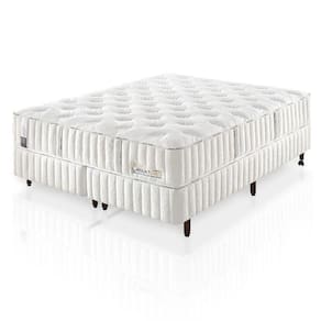Colchão De Látex Médio Kit Spa Solteiro King 96x203cm