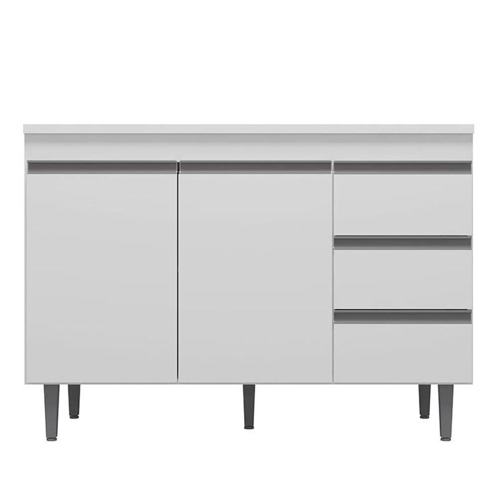Balcão de Pia Andréia 120 cm Branco – AJL