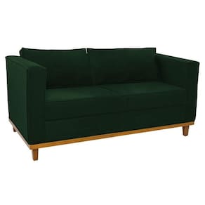 Sofá 2 Lugares Europa Suede Verde