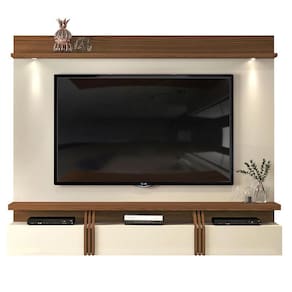 Painel para TV Suspenso Baco Off White Marroquim - Dj Móveis
