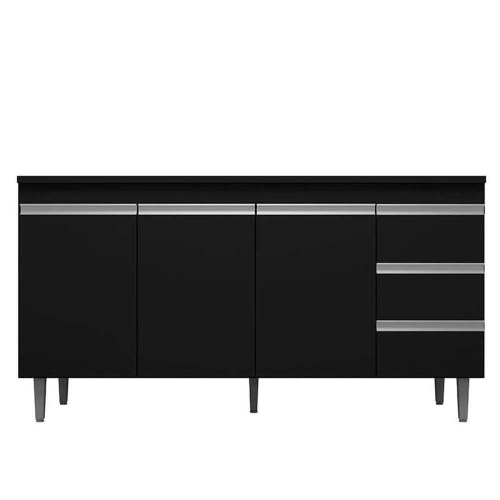 Balcão de Pia Andréia 160 cm Preto – AJL