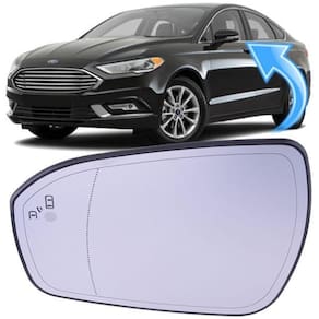 Lente espelho retrovisor fusion titanium 2016 à 2020 - esq