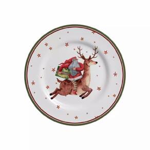 Jogo de sobremesa father christmas alleanza c/6 pratos 1ºlin