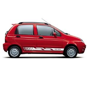 Adesivo lateral chery qq cq3 kit faixa colante fita tuning