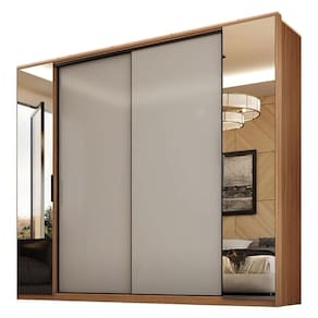 Guarda Roupa Casal Laredo Amêndola Touch Nude Prime Flex - Demartez