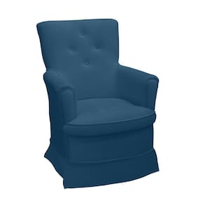 Poltrona Amamentação Balanço Para Quarto Sevilha Bellamado Cor:azul Marinho